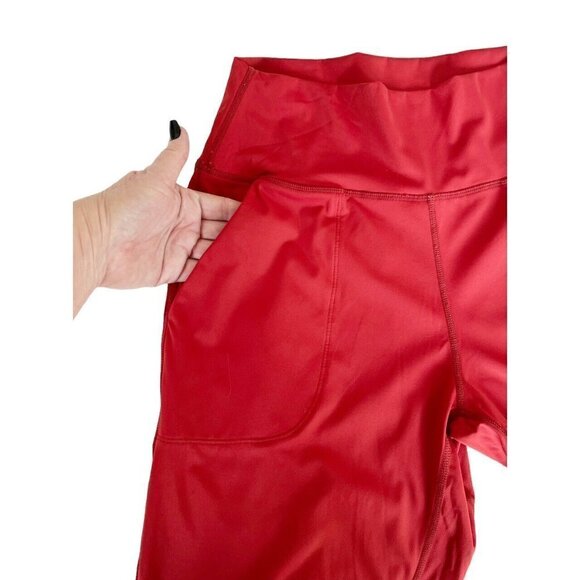 G Gradual Women's Sz S Orange High Waisted Yoga Pants Loose Leggings Joggers - Picture 6 of 8